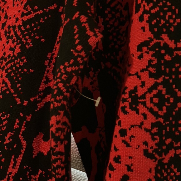 HOLIDAY DEAL! Black and Red High Neck Sweater - Picture 4 of 5